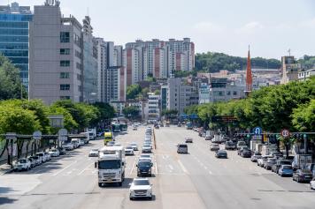 공단에서 상대원동 방면 길, 거리모습
